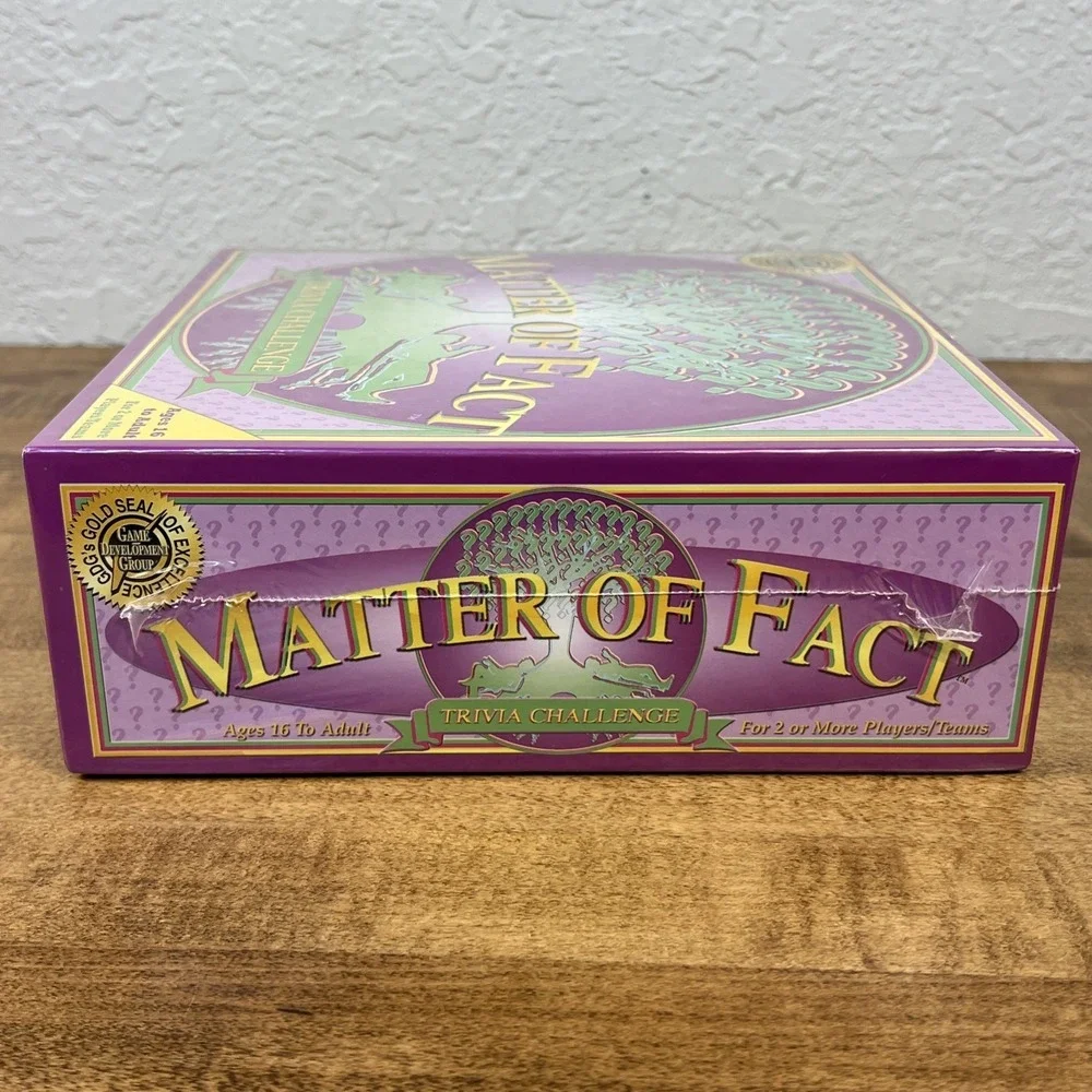Matter of‎ Fact Trivia Challenge Game Game Development Group Ages 16+ Sealed